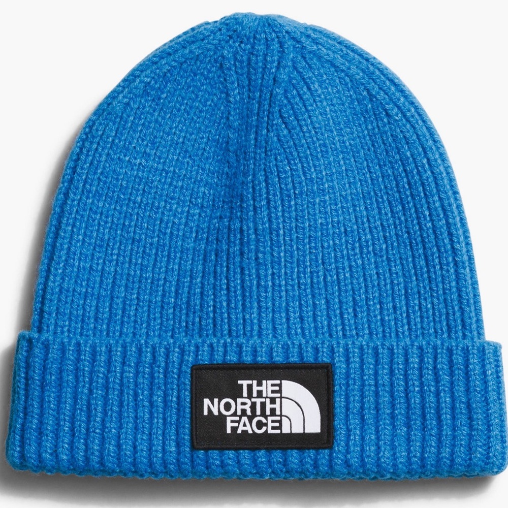 The North Face Kids Optic Blue Beanie.  K Box Logo Beanie.